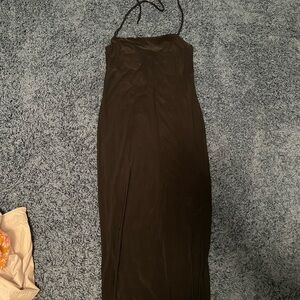 Large Forever 21 Halter Black Dress
